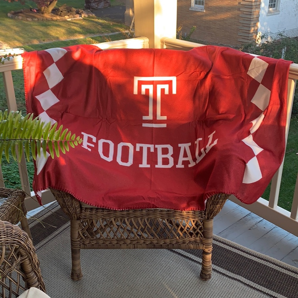 NEW Temple Football Blanket
